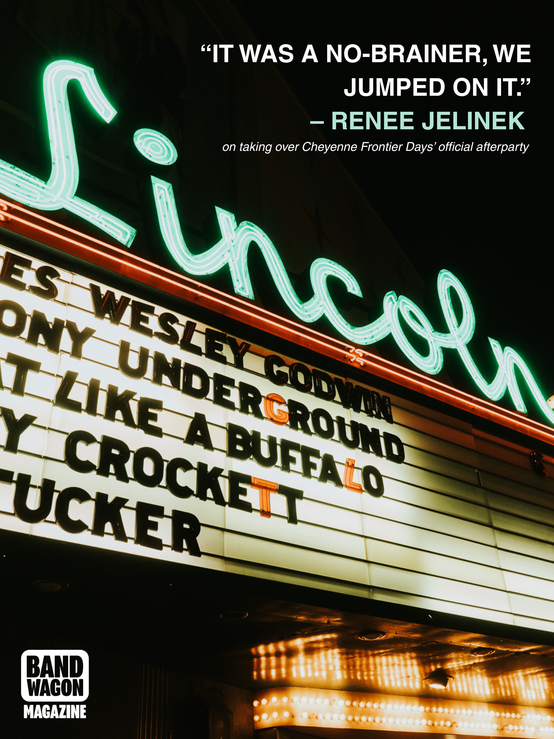 The Lincoln afterparty Renee Jelinek Instagram graphic